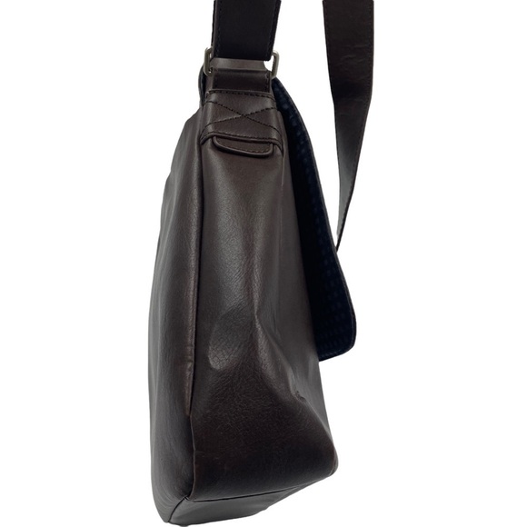 ALDO Crossbody Bag Brown Vegan Leather Equestrian Minimalist Classic Handbag - Picture 7 of 9